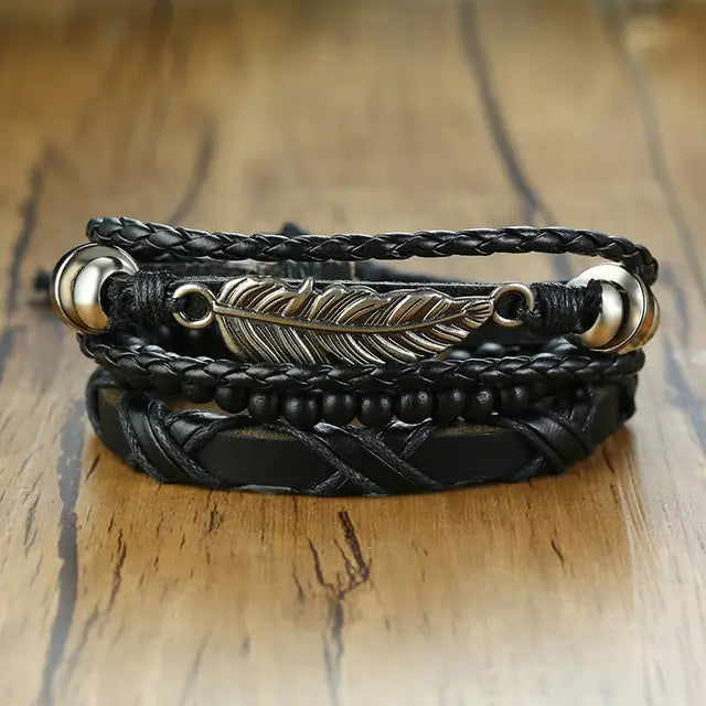 4Pcs/ Set Braided Bracelets