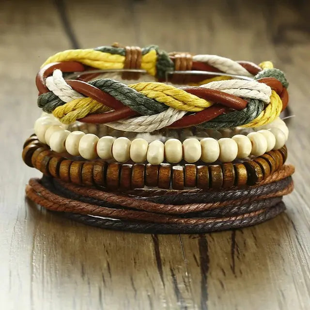 4Pcs/ Set Braided Bracelets