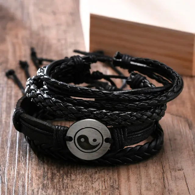 4Pcs/ Set Braided Bracelets