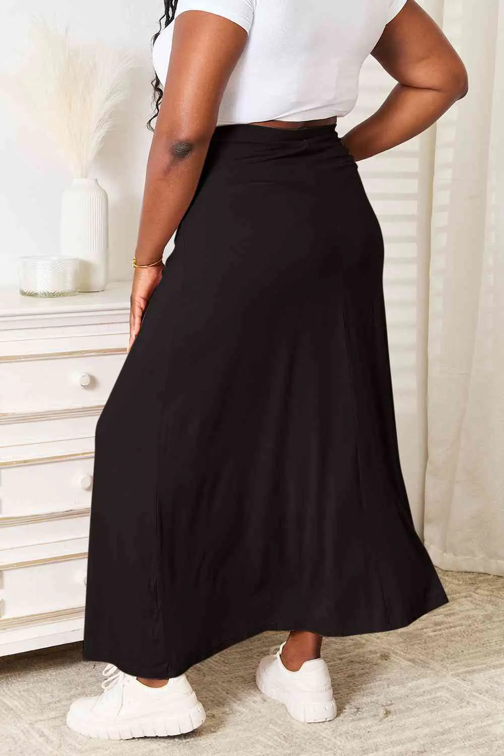 Full Size Soft Maxi Skirt